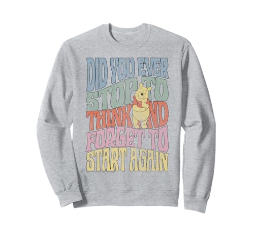Winnie the Pooh Disney sweatshirt pull col rond imprimé vintage