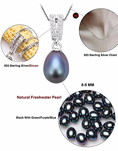 Ensemble de bijoux perle noire et argent 925 pour sublimer vos soirées