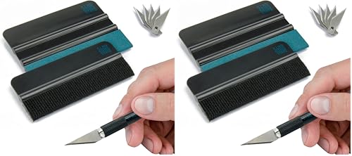 King Kong State Rakel-Set - hochwertiges Folierungs-Werkzeug-Set mit Präzisionsmesser und