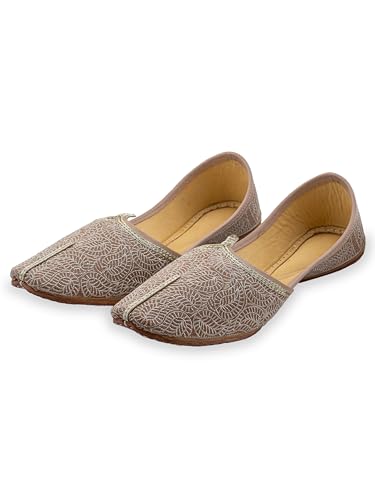 Image of KORAKARI Men's Traditional Leather Punjabi Jutti Comfortable Mojari for Men