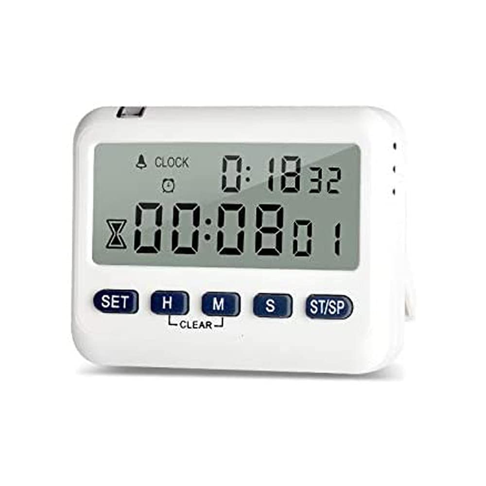minutnik, Portable Digital Screen Kitchen Timer Large Display Square Cooking Count Up Countdown Alarm Clock Tools