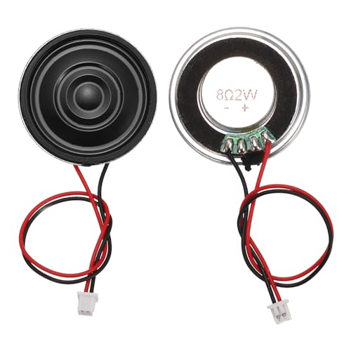 Il guscio metallico rotondo è resistente e aiuta a concentrare le onde sonore; il magnete in ferrite integrato garantisce una buona sensibilità e un'uscita audio chiara. Gli altoparlanti magnetici interni rotondi sono un ottimo accessorio per hobbisti e creatori, fornendo una soluzione audio affidabile e pronta all'uso che fa risparmiare tempo e fatica rispetto all'acquisto di singoli componenti. Magnete rotondo piccolo con alta sensibilità, volume elevato, buona qualità del suono e alta