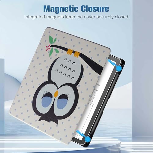 Image of ProElite Case Cover for Kindle Scribe 10.2 inch Case, Slim Smart Flip case Cover for Amazon Kindle Scribe 10.2 inch with Pen Holder, Owl