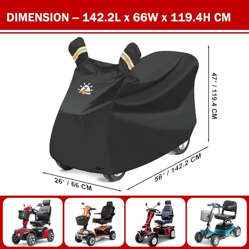 Funda universal para scooter de 142 cm Zettum impermeable y resistente de exterior 2