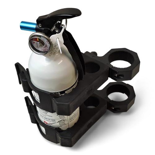 Hornet Outdoors UTV Fire Extinguisher KIT - Includes 2.5lb Extinguisher & No-Tools Quick-Release Mount -Fits Roll Bars 1.5 to 2 Diameter (RCM-3038-K)- Made in USA