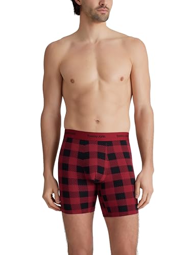 Image of Tommy John Men's Luxe Modal 6 inch Boxer Brief Underwear 3-Pack