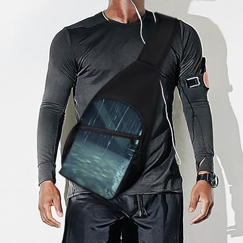 Mochila deportiva tipo sling para senderismo y uso casual miniatura 7