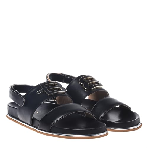 Baldinini Femme Sandal en veau noir, l'élégance d'une ballerine italienne haut de gamme