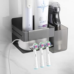 OETAMS Zahnbürstenhalter mit 3 Stück Zubehör