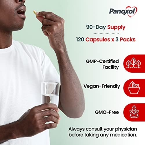 Image of Blood Pressure Supplements - Nitric Oxide Supplement to Help Support Blood Pressure - Natural, GMO-Free, US-Patented - 120 Capsules x 3 Packs