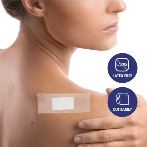 Dr.deutsch Transparent Medical Tape 1.0" X 10 Yds(2.5Cm X 9.1M) With Free Tape Dispenser (6 Rolls) - First Aid Adhesive Clear Surgical Bandage Tape For Wound Dressing Care No Latex For Sensitive Skin #TOP4