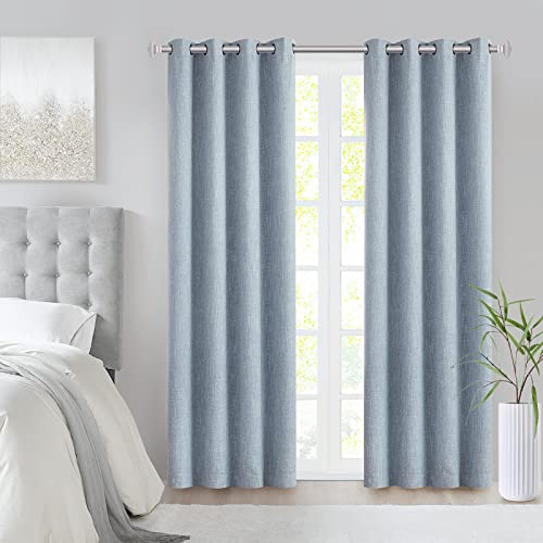 Euplar Curtain Rod-Euplar 1 Inch Antique Silver Curtain Rod With Square Finials thumb #2