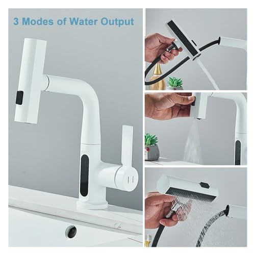 Grifo digital de cocina extraíble para evitar quemaduras y limpiar sin salpicaduras 3