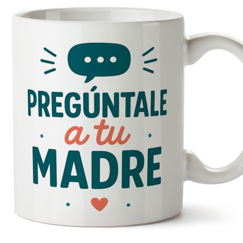MUGFFINS taza papa con frase Pregúntale a tu madre en Español | regalo padre divertido | regalos cumpleaños padre graciosos | 330 Ml 11 oz | navidad | Papá y mamá v1.3MA MUGFFINS taza papa con frase Pregúntale a tu madre en Español | regalo padre divertido | regalos cumpleaños padre graciosos | 330 Ml 11 oz | navidad | Papá y mamá v1.3MA