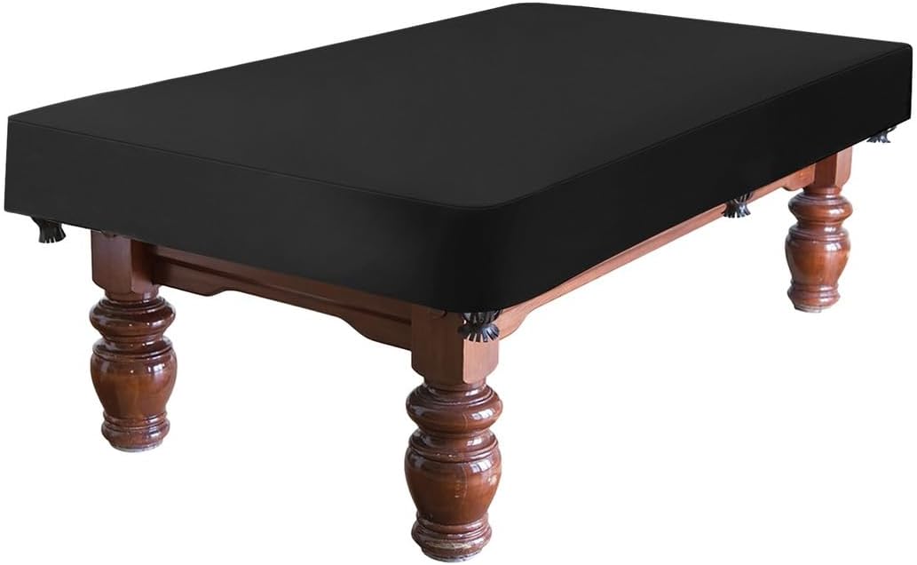 8 Feet Pool Table Cover, Waterproof Heavy Duty 420D Oxford Cloth, Dust & Water Resistant Billiard Table Protection for Air Hockey & Snooker Tables