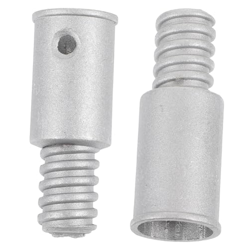 Beaupretty 2 Piezas Kit de Reparación de Cabezal de Metal para Mango de Limpieza Adaptador Extensible para Escobas y Trapeadores para Uso Doméstico y Comercial Compatible con Varillas