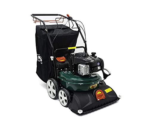 Webb WEWBVAC Walk Behind Self Propelled 196cc Petrol Vacuum, Blower & Shredder with 58cm Working Width and 150L Collection Bag - 3 Year Guarantee