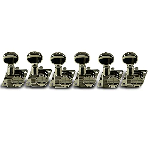 Kluson Revolution F Style Diecast Tuners For Fender, Nickel - #Krf-6Bx-N #TOP18