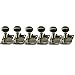Kluson Revolution F Style Diecast Tuners For Fender, NICKEL - #KRF-6BX-N