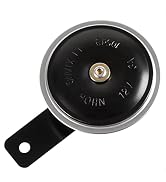 Evermotor 12V 3A E4 Mini Kleines Laut Hupe Hochwindfest Hoher Strom Superlaut Perfekt für Motorra...