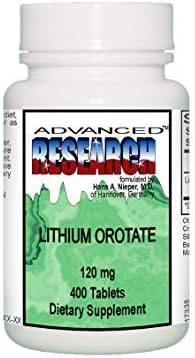 NCI Advanced Research Dr. Hans Nieper's Lithium Orotate Tablets, 400Count