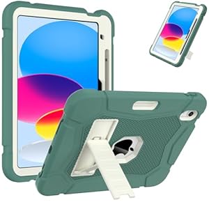 AVAWO Funda para iPad (A16) de 11ª generación de 11 pulgadas 2025, iPad de 10.9 pulgadas 2022, resistente grado militar, a prueba de golpes, funda protectora resistente con soporte para i Pad 11/10