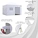 Eurmax USA Full Zippered Walls for 10 x 10 Easy Pop Up Canopy Tent,Enclosure Sidewall Kit with Roller Up Mesh Window and Door 4 Walls ONLY,NOT Including Frame and Top (White)