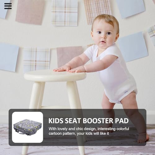 Cojín de asiento elevador para niña con base estable y material resistente 7