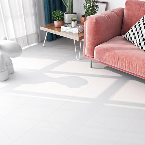 FunStick 5 Baldosas 30X60CM Suelo Vinilo Autoadhesivo Blanco Vinilo Adhesivo Azulejos Cocina Suelo Losas De Vinilo Baldosas Vinilicas Adhesivas Baño Azulejos Adhesivos Blanco Ideas Para Pared Cocina