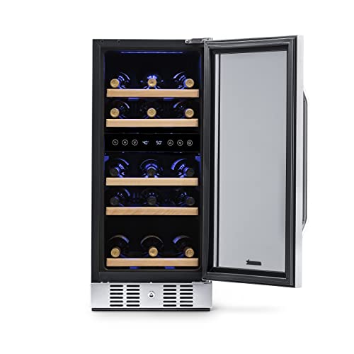 Newair Slim Dual Zone Built-In Wine/Beverage Cooler And Refrigerator, 29 Bottle Capacity Standing Fridge With Double-Layer Tempered Glass Door, Awr-290Db #TOP1