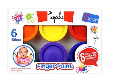 Honeysticks Finger Paint Non-Toxic Finger Paint Set For Toddlers