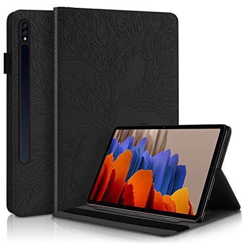 Housse Samsung Galaxy Tab S7 idéale pour travailler en déplacement avec porte-cartes