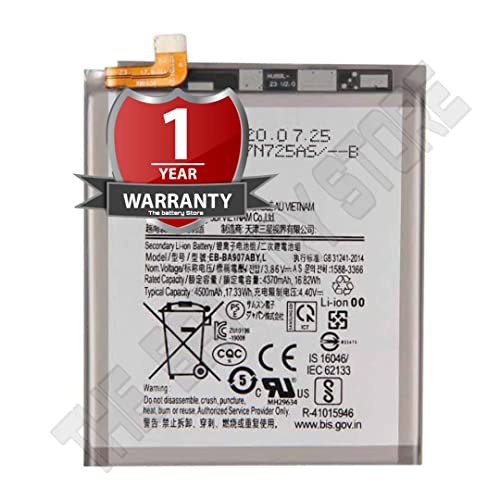 Image of THE BATTERY STOREOriginal EB-BA907ABY (EB-BA907ABY L) Mobile Battery for Samsung Galaxy S10 Lite Battery with 1 year warranty and high capacity battery backup. Carefully check your phone model and purchase. (FOR SAMSUNG S10 LITE)