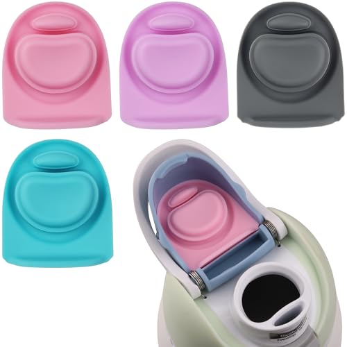 Joshey 4 Pack Rubber Seal Replacement Stopper, Compatible with Owala Freesip 24 oz 32 oz Bottle Spout Lid-Silicone Gasket Replacement Parts (Multi-Color)