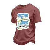 Clahesit Men's Soccer Shirts USA Mexico Brazil Football Team Tshirt Soccer Cup Sports Training Athletic Spain France Norway Pink Men's Soccer Shirt XXXXXL