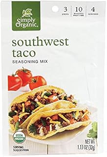 Simply Organic Southwest Taco Seasoning, Certified Organic | 1.13 oz