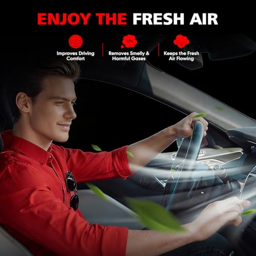 Image of CA11114 Engine Air Filter, Radial Seal Compatible with Ford Escape 2013-2019, Focus 2012-2018, Transit Connect 2014-2019 & Lincoln MKC 2015-2019 Replaces 7M519601AC, AF6908