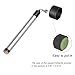 LAKE OF FIRE Round Pool Cue Chalk Holder – 2-in-1 Billiard Accessory with Pool Chalk Holder & Cue Tip Tool(Silver)