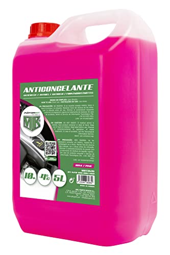 Motorkit MOT3535 5l rosa Frostschutzmittel mit 10%, geeignet für Klimazonen bis zu-4ºc, 5 l