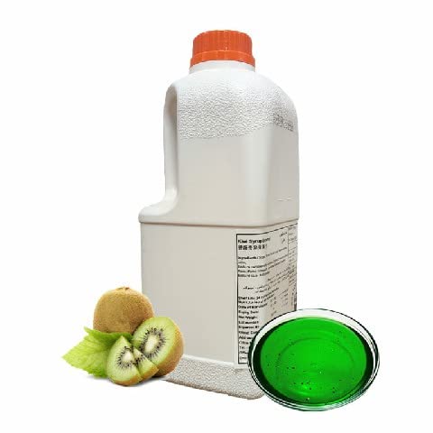 BOSTON COOLERS Premium Kiwi Syrup Original 1.9L – Sweet & Tangy Kiwi Flavor for Bubble Tea, Milk Tea, Boba Tea, Smoothies, Fruit Teas & Cocktails – Easy-to-Mix, Perfect for Cafes & Home Use