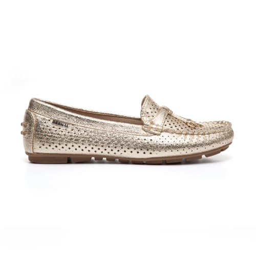 Image of Bernal Women's Non-Slip Penny Loafers - All-Day Comfort Flat Driving Shoes for Work Office & Casual Walking