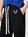 True Religion Men’s Classic Logo Jogger Sweatpants – Soft Men’s Joggers with Pockets, Comfortable Sweat Pants, Black, Large