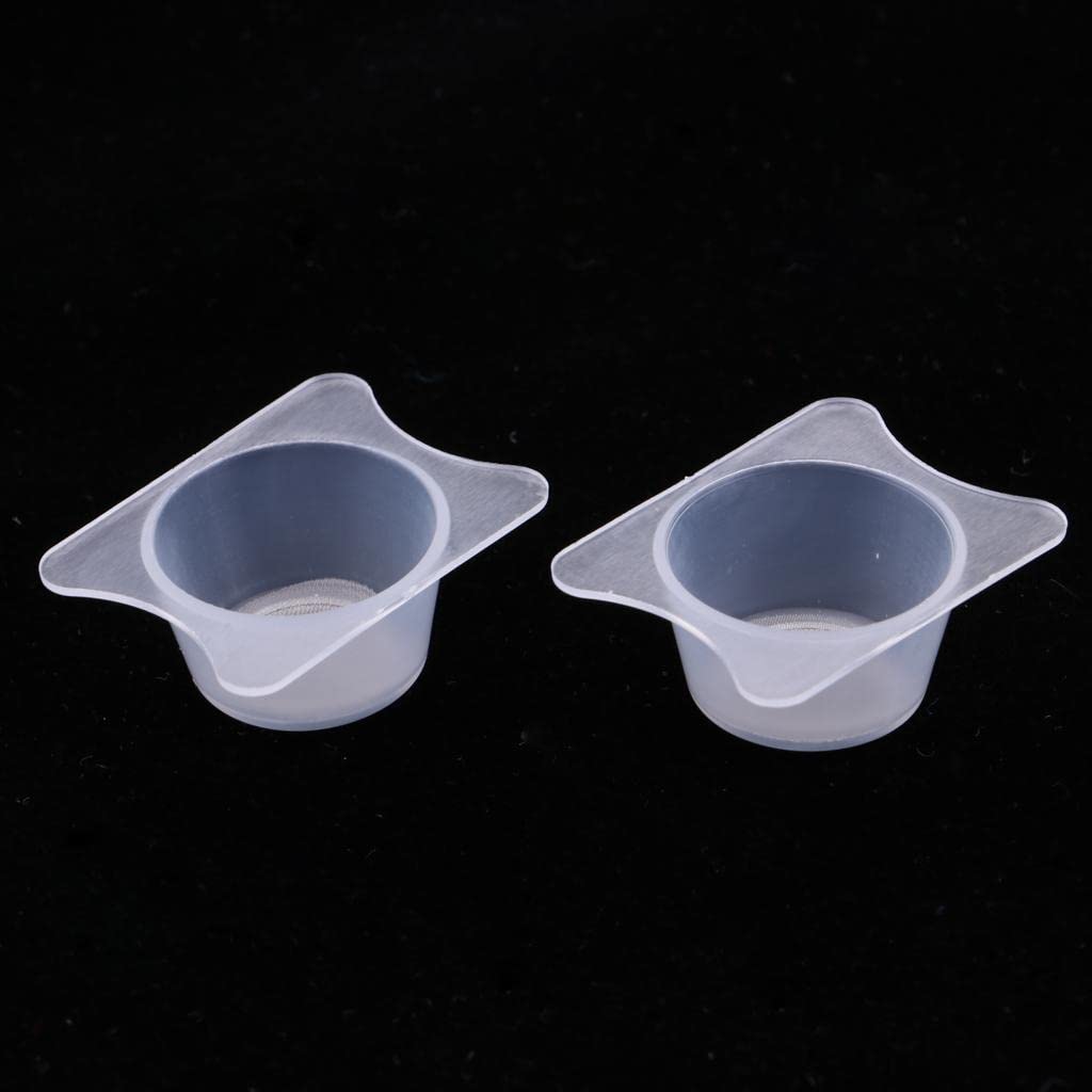 Tazza filtro per vernice aerografo accessori 2 pezzi tazza purificante vernice strumenti modello acciaio inox PP bianco