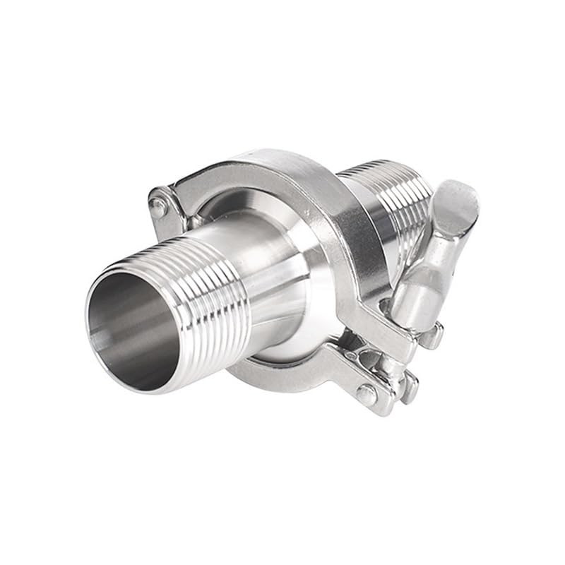 Adapter tulejkowy z gwintem wewnętrznym, osłoną Tri Clamp, stal nierdzewna SS304 z łącznikiem rurowym z uszczelką silikonową(DN25-Clamp 50.5mm)