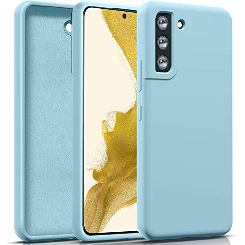 PULEN Funda de Silicona para Samsung Galaxy S22, Funda Protectora a Prueba de Golpes, Delgada, Suave, Elegante (Azul) Cover