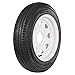 WEIZE 4.8-12 4.8x12 480-12 Trailer Tires with Rims, 5 Lug, 6PR, Road Range C, Set of 2