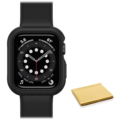 OtterBox All Day Case for Apple Watch Series 4/5/6/SE 44mm with Cleaning Cloth - Pavement (Black/Grey)
