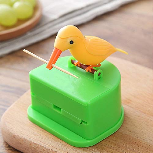 AmaZeus Toothpick Dispenser Holder with Toothpicks Creative Bird Design Easy Press Automatic Toothpick Dispenser (Yellow Bird) (B08B5Z7DRY) Amazon Price History, Amazon Price Tracker