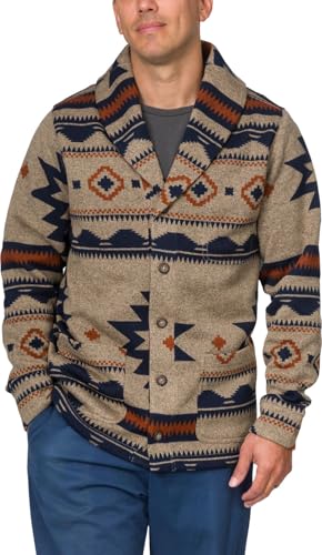 Junk Food - Mens Harper Long Sleeve Sweater Fleece Cardigan Top