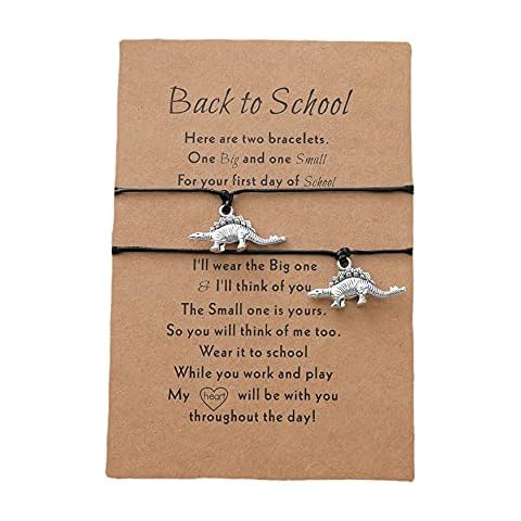 FWQW Dinosaur Wish Bracelet, Couple Bracelet Adjustable Gift For Women Men Teen Girls Boys Distance Matching Best Friend Cover
